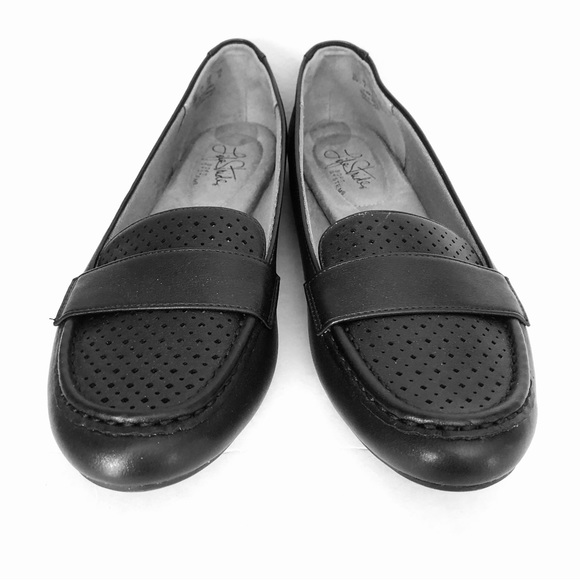 Life Stride Black Loafers Slip On Comfort Shoes Flats Casual Driving - Picture 6 of 10